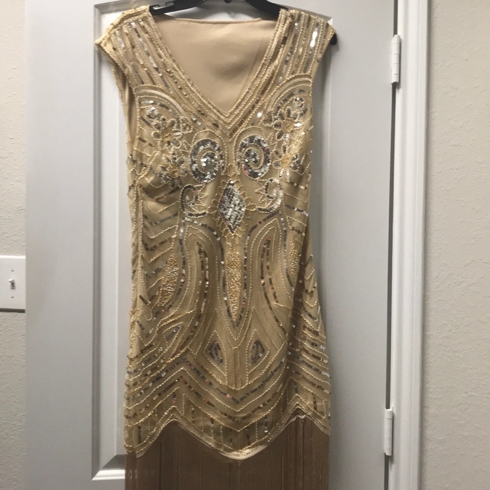 fringe flapper dress